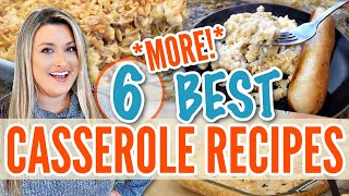 6 BEST CASSEROLE RECIPES  Quick Easy StressFree Dinners [upl. by Yborian668]