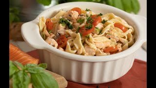 Lachs mit Pasta [upl. by Hesta]