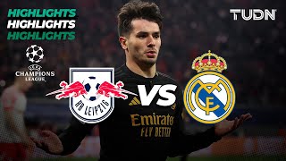 HIGHLIGHTS  RB Leipzig vs Real Madrid  UEFA Champions League 202324  8vos  TUDN [upl. by Honorine]