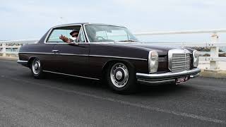 Bagged mercedes w114 coupe BBFgarage [upl. by Ardnuasal]