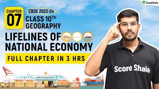 Lifelines of National Economy Class 10 full chapter  Class 10 Geography Chapter 7  CBSE 202324 [upl. by Annasus]