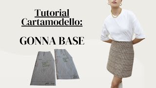 Tutorial gonna base cartamodello  Metodo infallibile e facilissimo [upl. by Irmine]