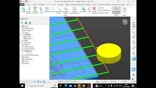 POWERMILL MULTIPASS FACING PROGRAM [upl. by Enaffit]