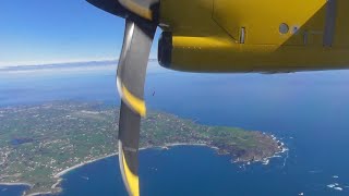 Aurigny Air Services ATR 72600  Guernsey to London Gatwick Full Flight [upl. by Necaj]