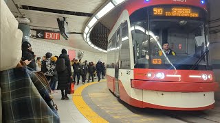 TTC 510 Streetcar ArrivingDeparting at Union Station 🇨🇦 [upl. by Leckie]