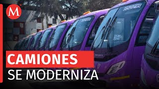 Presentan nuevas unidades de transporte público tras extinción de rutas en CdMx [upl. by Tnilf]