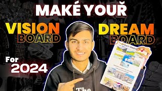 How to make vision board  dream board  goal setting visionboard dreamboard [upl. by Ayahsal546]