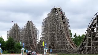 Top 25 Rollercoasters 10 Shivering Timbers Michigans Adventure 2023 Top Rollercoasters Countdown [upl. by Lebasi]