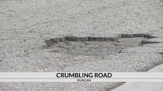 Drivers say Duncan road in serious need of repairs [upl. by Renrag]