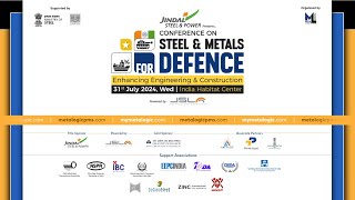 Conference on Steel amp Metals For Defence  31st July 2024  India Habitat Center  LIVE [upl. by Boucher]