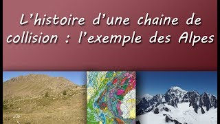 Cours TS  Lhistoire dune chaîne de collision  Lexemple des Alpes [upl. by Baillie]