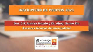 Ref 163GT Inscripción de Peritos 2021 [upl. by Aip]