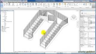 Revit Tutorials Modifying Stair by Component [upl. by Julide]