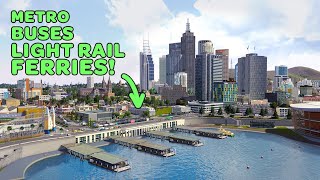 Im Obsessed with this Transport Hub  Cities Skylines Oceania 39 [upl. by Hayidan]