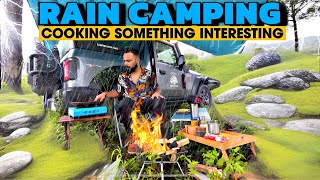 Cooking in Rain  Best car camping setup [upl. by Arst]