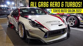 NEW TOYOTA GR86 amp SUBARU BRZ Turbo Kits amp Aero ONLY  Tokyo Auto Salon 2022 [upl. by Lazar]