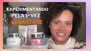 TESTANDO PELA PRIMEIRA VEZ KERASTASE GENESIS E DENSIFIQUE PRIMEIRAS IMPRESSÕES  crespas cabelo [upl. by Anert]