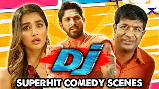 DJ Movie Comedy Scenes Back To Back  Allu Arjun Superhit Comedy Scene In Hindi [upl. by Eiramasil]