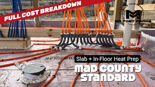 Barndominium Slab  InFloor Radiant Heat Prep  Full Cost Breakdown  MAD County Standard  Ep 8 [upl. by Halonna]