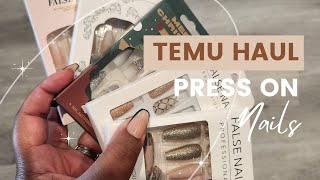 🌟Temu PressOn Nails Haul amp UV Gel Glue Review 🌟 [upl. by Domel]