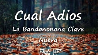 Cuál AdiosLa Bandononona Clave Nueva de Max Peraza LETRA [upl. by Eelirol66]