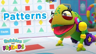 Follow the Pattern  Full Episode  STEM for Kids Learn Patterns with Shapes and Colors [upl. by Aloibaf]