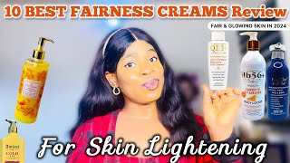 10 BEST LIGHTENING BODY LOTIONS FOR FAIR GLOWING SKIN IN 2024✨Most Effective Whitening Creams [upl. by Eadie]