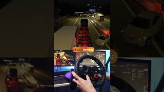 DEMI TOUR RISQUE 😨🚛 ets2 ets2mod eurotrucksimulator2 volant voiture etsmod G29 Accident [upl. by Esidarap]