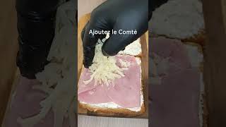 croque onctueux food recette recipe sandwich croquemonsieur recipes creamy [upl. by Earazed23]