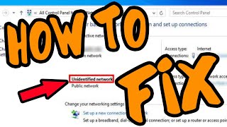 How to Fix unidentified network no internet access Windows 10 Ethernet [upl. by Weiner360]