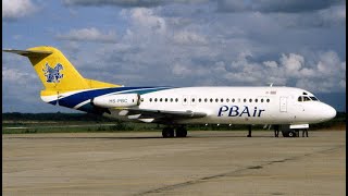 6 Fokker F28 Cockpit First Generation Regional Jet Trailer [upl. by Mccreery589]