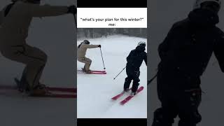 The best plan ⛷️ skiing ski snowboard snowboarding snow winter wintersports winterseason [upl. by Curkell]