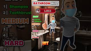 Can You Guess The Bathroom Items Challenge trivia quiz quizzymonkey [upl. by Assille]