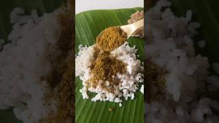 Simple Kerala Meals  Rice With Chammanthi Powder And Ghee shorts [upl. by Nadabb]