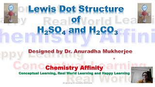 Tutorial Video How to draw Lewis Dot structure of H2SO4 and H2CO3 [upl. by Ahsercul251]