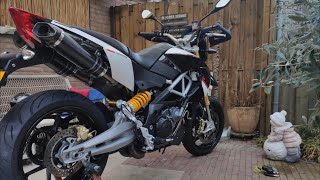 PURE SOUND Aprilia Dorsoduro 1200 Exhaust 4K [upl. by Lorusso]