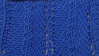 Chevron and Feather Stitch Pattern [upl. by Kistner]