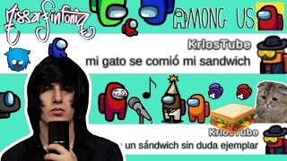 La historia del gato y el sándwich 🍞🐱 de missasinfonia en Among Us  Carlos Tube 721👻❤️‍🔥 [upl. by Kat]