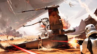 Modded Star Wars Battlefront 2015 Walker Assault Gameplay on Jakku [upl. by Enirehtac469]