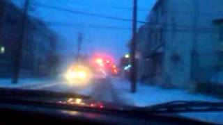 December snow spinouts norristown pa [upl. by Jacquette]