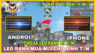 FREE FIRE  K1 Shine quotCập Nhật Bản Độ Nhạyquot Mới Nhất Mùa Ranh Mới Sinh Tồn Xếp Hạng Chuẩn Nhất [upl. by Loydie]