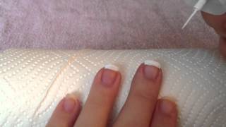 French Nails lackieren  Nagelpflege [upl. by Prudy]