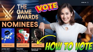 How to vote for The Game Awards 2024  the game awards 2024 voting [upl. by Kreegar]