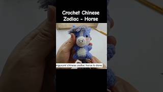 Crochet Chinese Zodiac  Horse amigurumikeychain crochet amigurumi diy rajut craft [upl. by Rosen151]