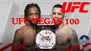 UFC Vegas 100 Unlock the most important prefight best bets with First Strike [upl. by Dean]