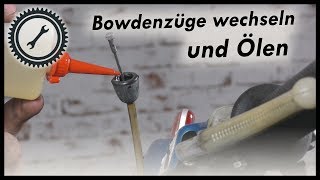 Bowdenzüge wechseln und ölen  Simson Tutorial [upl. by Entirb]