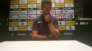 Mister Occhiuzzi nel post gara di Spezia  Cosenza [upl. by Limak]