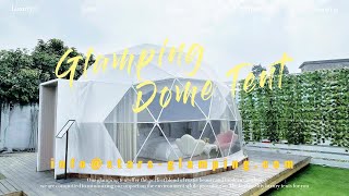 Luxury Glamping Dome Tent  Geodesic Domes for Eco Hotel [upl. by Amargo]