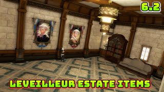 FFXIV Leveilleur Estate Housing Fixtures  62 [upl. by Akemhs836]