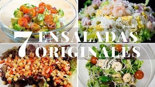 7 Ensaladas Originales y Fáciles 😍 [upl. by Anyalram76]